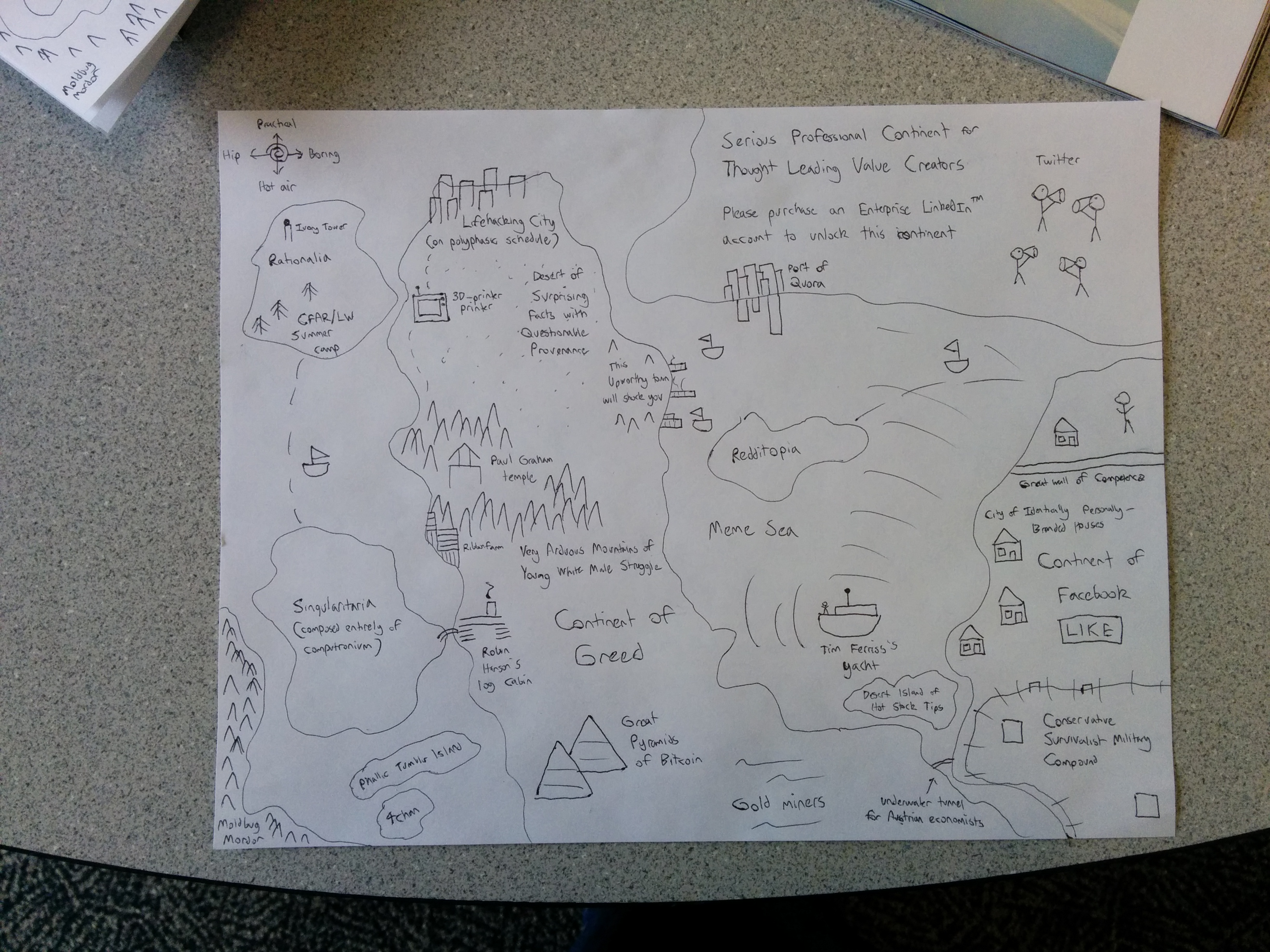 Attendee map: Continent of Greed